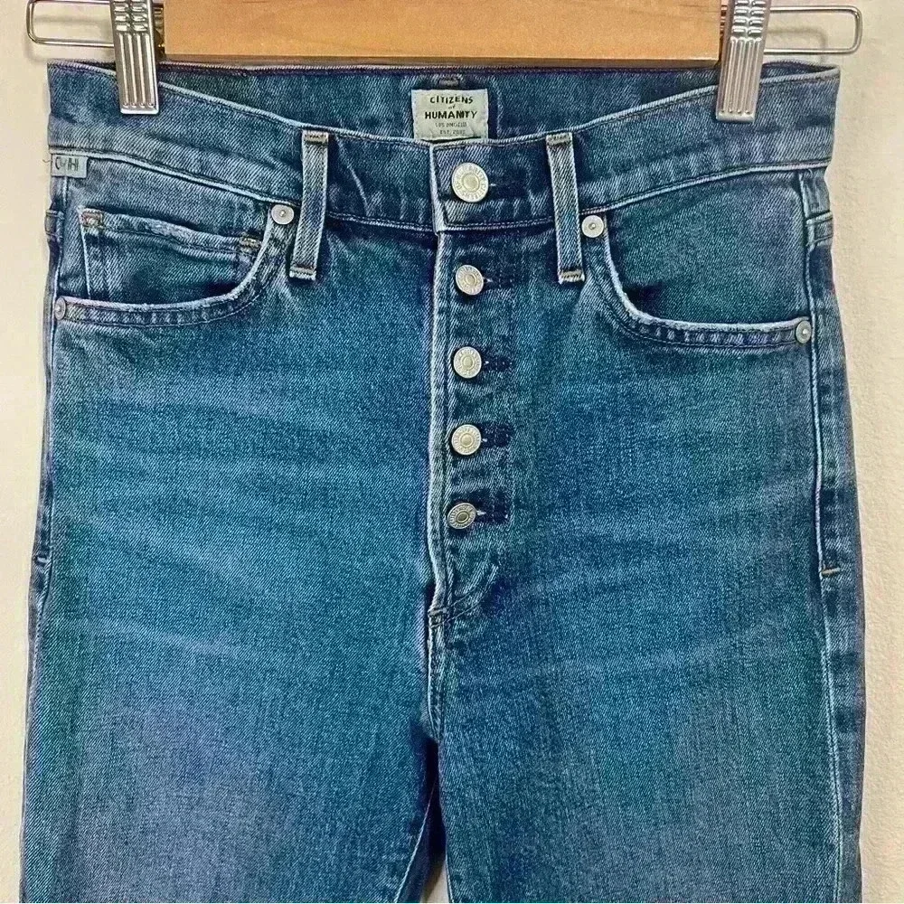 Citizens of Humanity Olivia High-Rise Slim Ankle Jeans Size 25 - Picture 5 of 13